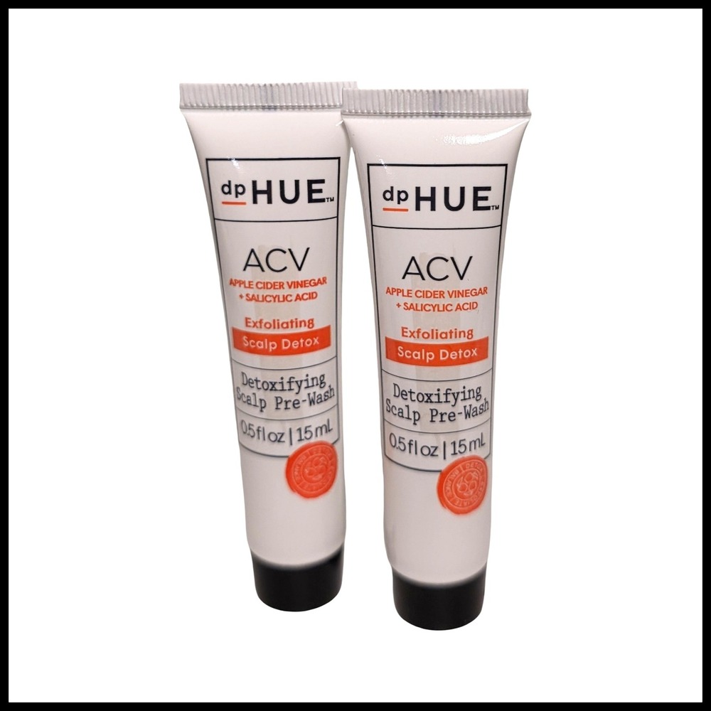 dpHUE ACV Exfoliating Scalp Detox Salicylic Acid Pre-Wash 0.5oz Lot of 2 Tubes